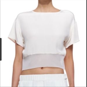 Rebecca Minkoff Silk Crop Blouse